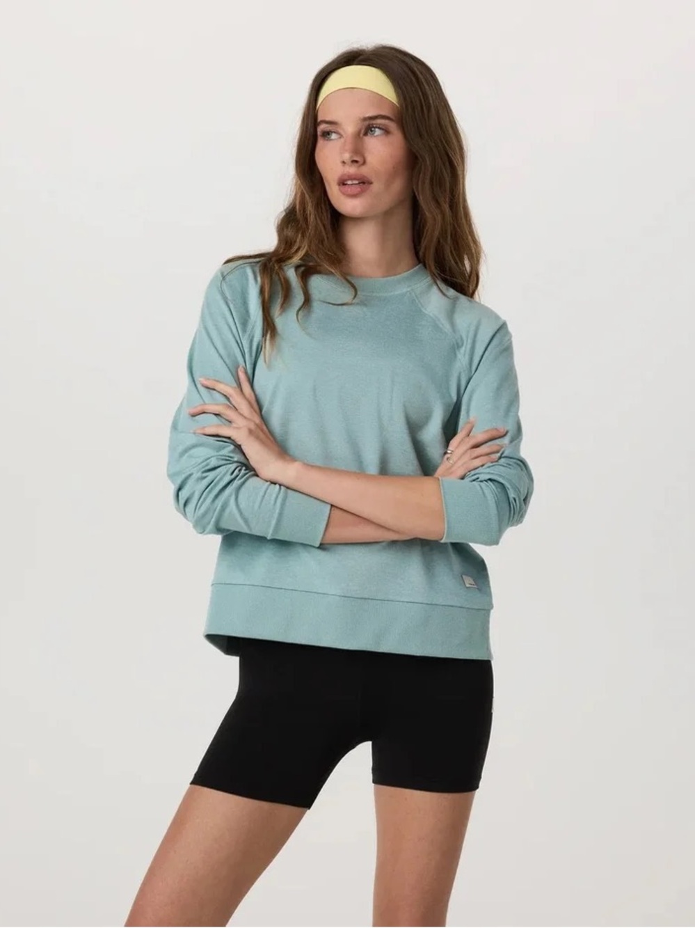 NWT Vuori Long Sleeve Halo Crew Women’s Sea Spray Heather VW241 Size Medium - Picture 4 of 10